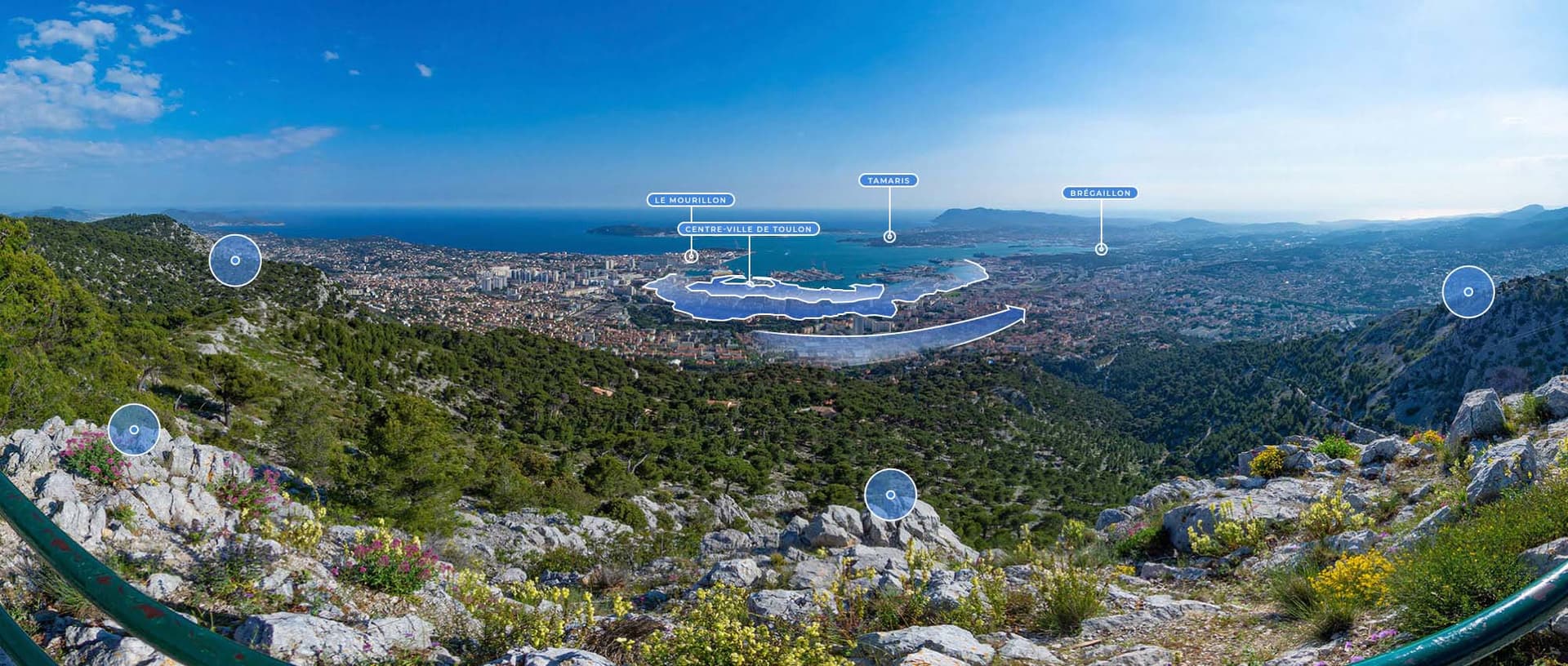 Photo de Toulon, vue du Mont Faron